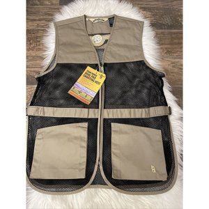 Bob Allen‎ 245M Full Mesh Dual Pad Shooting Vest Khaki Sz Med Embroidered New